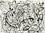 Jackson Pollock Canvas Paintings - No. 14 Gray